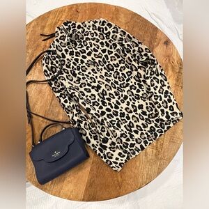 Size 2 Katespade Leopard Print Mock Neck Ponte Top
